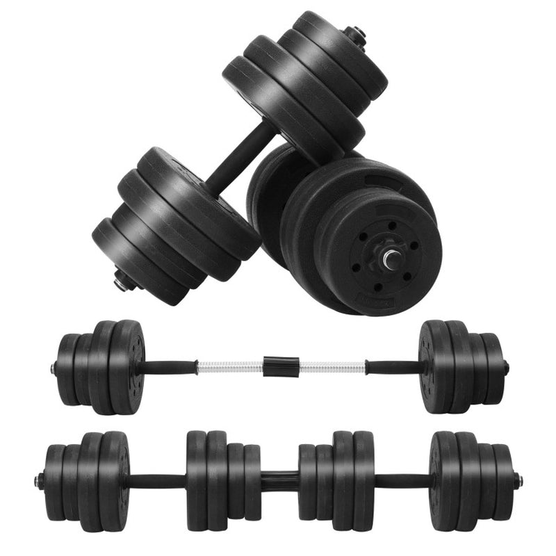 66 Lbs Fitness Dumbbell Weight Set with Adjustable Weight Plates and Handle